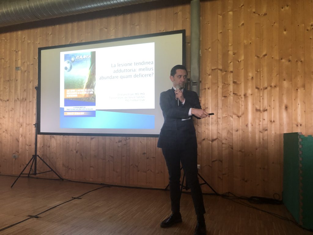 Convegno Atalanta: la gestione dell'atleta professionista di alto livello sano ed infortunato